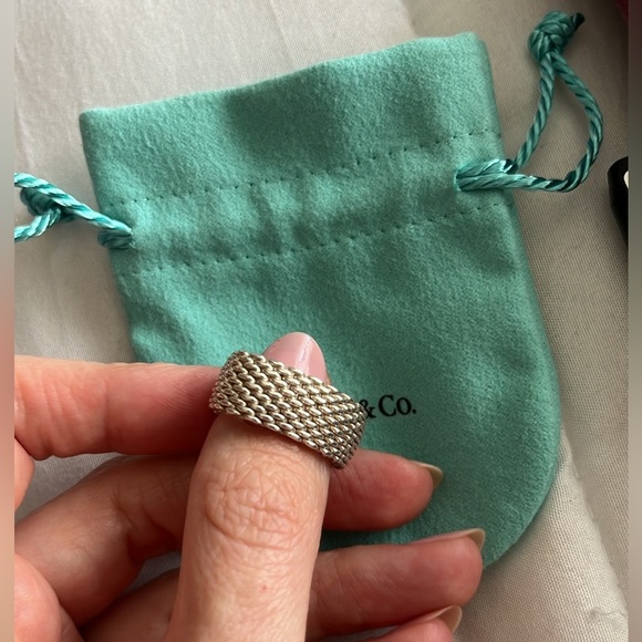 Tiffany & Co Somerset Mesh Ring - Picture 5 of 9